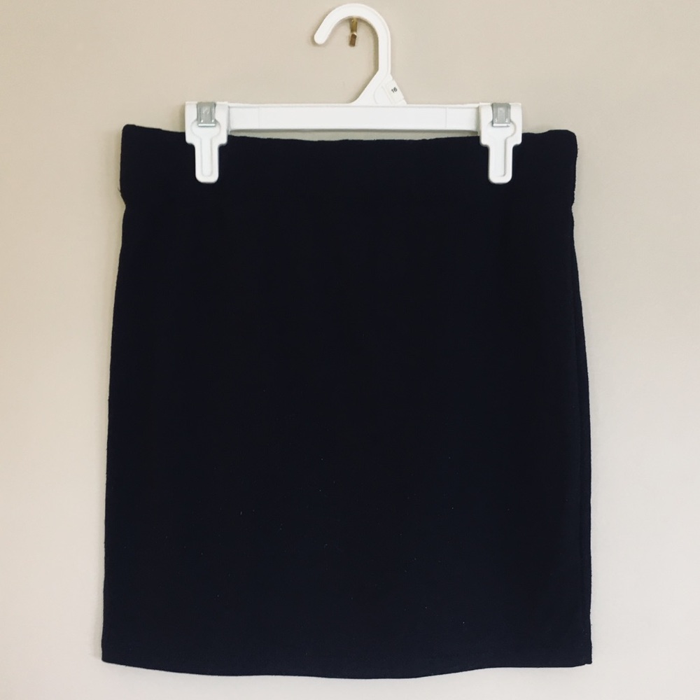 Black Cotton Skirt